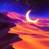 Crescent Moon Desert Diamond Paintings