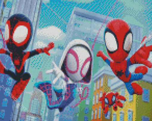 Cute Spidery And Friends Diamond Paintings