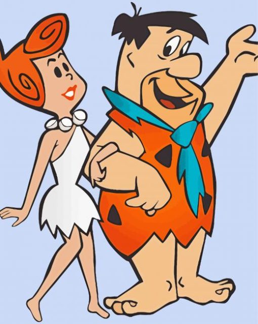 Fred Flintstone And His Wife Diamond Paintings