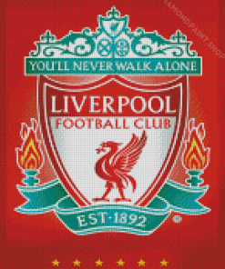 Liverpool Fc Crest Logo Diamond Paintings