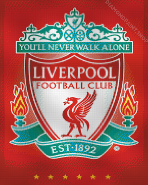 Liverpool Fc Crest Logo Diamond Paintings