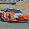 Orange Stock Car Diamond Paintings