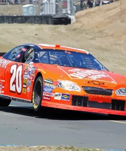 Orange Stock Car Diamond Paintings