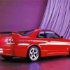 Red Skyline Car Diamond Painting