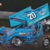 Blue Sprint Car Diamond Paintings