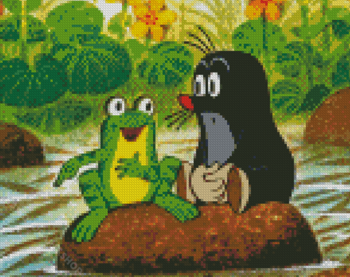 The Little Mole And The Frog Diamond Paintings