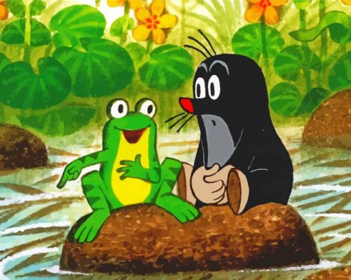 The Little Mole And The Frog Diamond Paintings