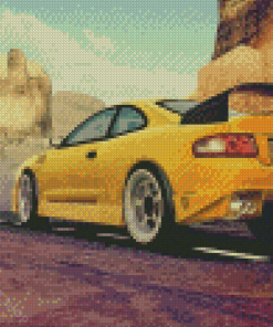 Yellow Jdm Car Diamond Paintings