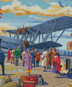 Airport Scenery Diamond Paintings