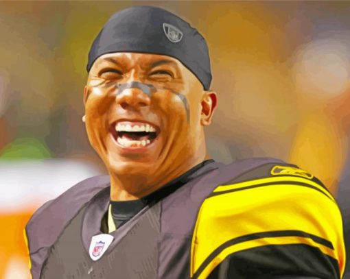 American Football Wide Receiver Hines Ward Diamond Paintings