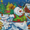 Animated Film Frosty The Snowman Diamond Painting