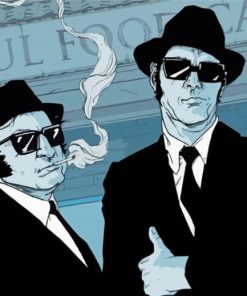 Blues Brothers Art Illustration Diamond Paintings