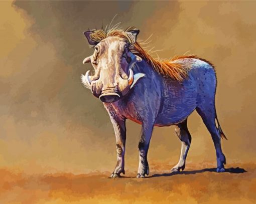 Common Warthog Animal Diamond Paintings