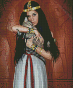 Egyptian Queen And Cat Diamond Paintings