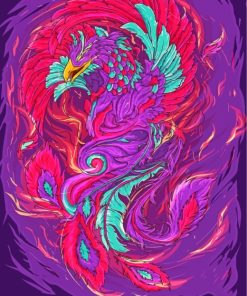 Fantasy Colorful Phoenix Bird Diamond Painting