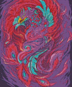 Fantasy Colorful Phoenix Bird Diamond Painting