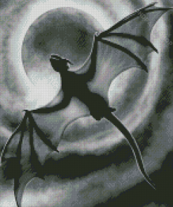 Flying Dragons Silhouette Art Diamond Paintings