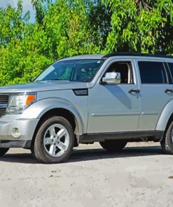 Grey Dodge nitro car diamond painting