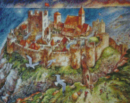 Hastings Castle Art Diamond Paintings