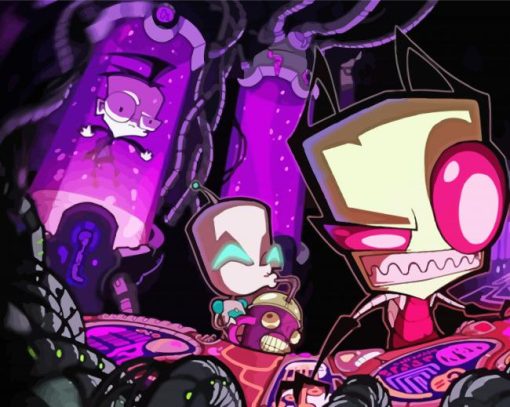 Invader Zim Cartoon Diamond Paintings