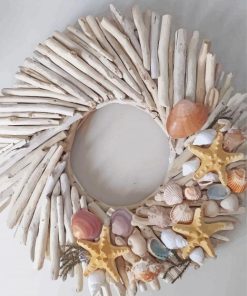 Ocean Wreath With Shells Diamond Paintings