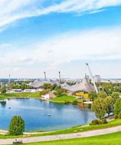 Olympiapark Marienplatz Diamond Paintings