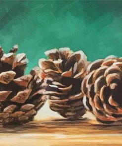 Pine Cones Art Diamond Paintings