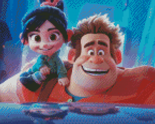 Ralph And Vanellope Von Schweetz Diamond Paintings