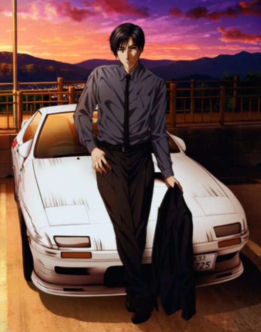 Ryosuke Takahashi Initial D Diamond Painting