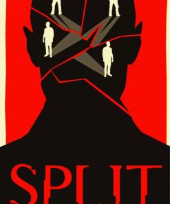 Split Movie llustration Poster Diamond Paintings