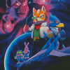 Star Fox Action Game Diamond Paintings