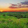 Sunset At Flint Hills Diamond Paintings