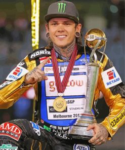 Tai Woffinden Speedway Champion Diamond Paintings