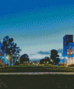 UCLA At Night Diamond Paintings