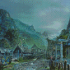 Viking Village Diamond Painting