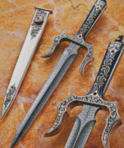 Vintage Knives Diamond Paintings