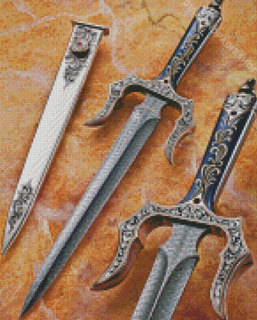 Vintage Knives Diamond Paintings