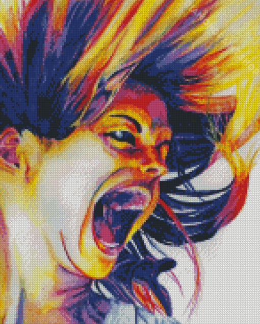 Woman Screaming Diamond Paintings