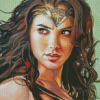 Wonder Woman Art Illustration Diamond Paintings