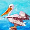 Abstract Pelican Bird Diamond Paintings