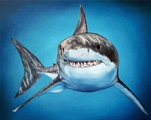 Aesthetic Great White Shark Diamond Paintings