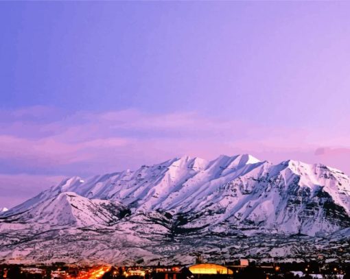 Aesthetic Mount Timpanogos Diamond Paintings