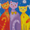 Aesthetic Smile Cat Diamond Paintings