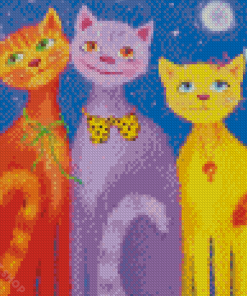 Aesthetic Smile Cat Diamond Paintings