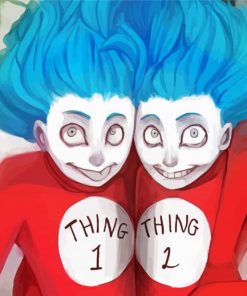 Aesthetic Thing 1 Thing 2 Diamond Paintings