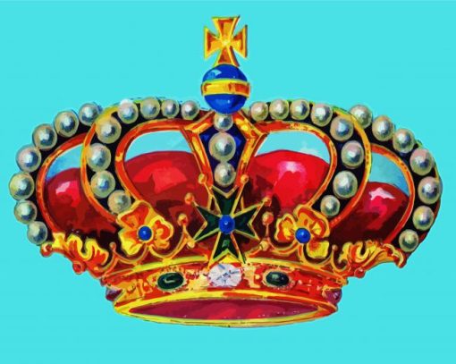 Aesthetic Colorful Crown Diamond Paintings