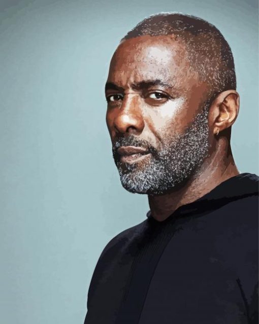 Aesthetic Idris Elba Actor Diamond Paintings