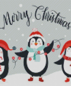 Aesthetic Penguin Christmas Diamond Paintings