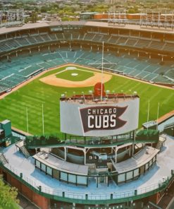 Aesthetic Wrigley Field Chicago Diamond Paintings