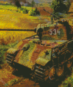 Aesthetic Ww2 Tank Diamond Paintings